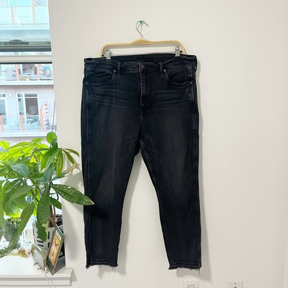 Gap Vintage Slim High Rise Black Jeans Size 20 - Picture 1 of 6
